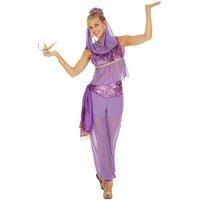 tectake Women's Magical Genie Costume in Purple | Size: Large