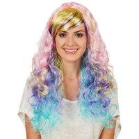 tectake Women's Women's Wig Pastel Ombre Curls