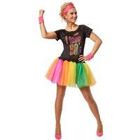 tectake Women's 80S Pop Star Costume | Size: XL