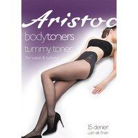 Aristoc Women's 15 Denier Bodytoners Waist & Tummy Toner Tights - Black | Size: Medium/Large