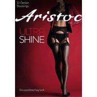 Aristoc Women's 10 Denier Ultra Shine Stockings - Black | Size: S/M