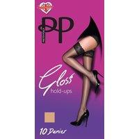 Pretty Polly Women's Everyday Plus 10 Denier Gloss Hold Ups - Nude