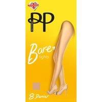 Pretty Polly Women's Everyday 8 Denier Bare Tights - Nude | Size: Medium/Large