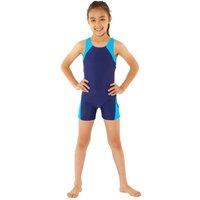 H2O Women's Sporty Boyleg Racer Back Swimsuit in Navy | Size: 15 Years