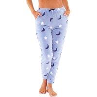 Love to Sleep Women's Printed Fleece Bottoms in Light Blue | Size: 16-18