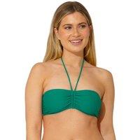 Scuba Women's Bandeau Tie Neck Bikini Top in Emerald | Size: 16