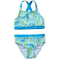 H2O Women's Swirl Bikini Top & Briefs Set in Turquoise | Size: 15 Years
