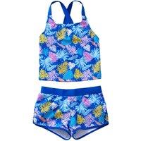 H2O Women's Palms Tankini Top & Shorts Set in Cobalt | Size: 15 Years