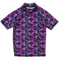 H2O Women's Haze Print Short Sleeve Swim Rash Top in Pink | Size: 15 Years
