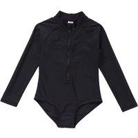 H2O Women's UPF50+ Sunsafe Long Sleeve Swimsuit in Black | Size: 15 Years