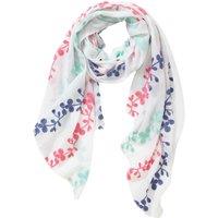 Just Essentials Women's Patterned Floaty Scarf in White