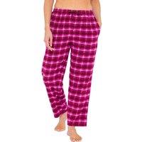 Love to Sleep Women's Flannel Pyjama Sleep Trousers in Plum | Size: 12