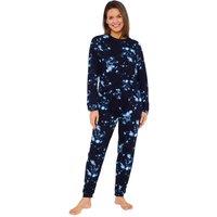Love to Sleep Women's Printed Jersey Pyjama Set in Black | Size: 16