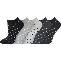 Just Essentials Women's Trainer Socks 5 Pack in Grey | Size: 4-7