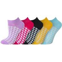 Just Essentials Women's Trainer Socks 5 Pack in Turquoise | Size: 4-7