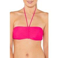 Scuba Women's Bandeau Tie Neck Bikini Top in Cerise | Size: 12