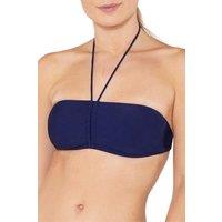 Scuba Women's Bandeau Tie Neck Bikini Top in Navy | Size: 10