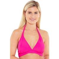 Scuba Women's Halter Neck Bikini Top in Cerise | Size: 14