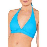 Scuba Women's Halter Neck Bikini Top in Turquoise | Size: 22