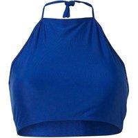 Scuba Women's Cropped Halter Neck Bikini Top in Royal | Size: 20