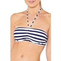 Scuba Women's Bandeau Tie Neck Bikini Top in Mid Navy | Size: 20