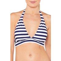 Scuba Women's Halter Neck Bikini Top in Mid Navy | Size: 16