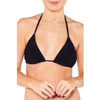 Scuba Women's Triangle String Bikini Top in Jet Black | Size: 16
