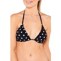 Scuba Women's Triangle String Bikini Top in Black | Size: 12