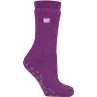 SOCKSHOP Iomi Women's 1 Pair Heat Holders Raynaud's Socks in Violet | Size: 4-8