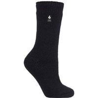 SOCKSHOP Heat Holders Women's 1 Pair Original 2.3 TOG Thermal Socks in Black | Size: 4-8