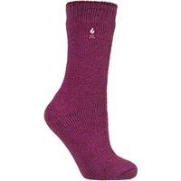 SOCKSHOP Heat Holders Women's 1 Pair Original 2.3 TOG Thermal Socks in Fuchsia | Size: 4-8