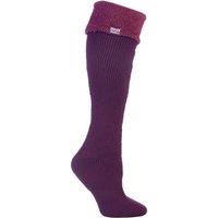 SOCKSHOP Heat Holders Women's 1 Pair Wellington Boot Thermal Socks in Fuchsia | Size: 4-8