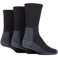 SOCKSHOP Workforce Women's 3 Pair Safety Boot Socks in Black | Size: 4-8
