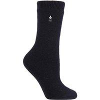 SOCKSHOP Heat Holders Women's 1 Pair 1.6 TOG Lite Plain Socks in Black | Size: 4-8