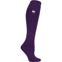 SOCKSHOP Heat Holders Women's 1 Pair 1.6 TOG Lite Knee High Socks in Purple | Size: 4-8
