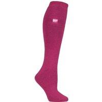 SOCKSHOP Heat Holders Women's 1 Pair 1.6 TOG Lite Knee High Socks in Raspberry | Size: 4-8