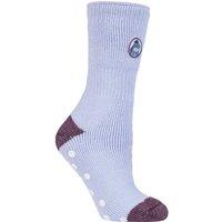 SOCKSHOP Heat Holders Women's 1 Pair Disney's Eeyore Slipper Socks in Lilac | Size: 4-8