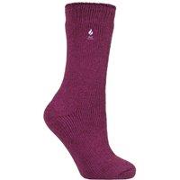 SOCKSHOP Heat Holders Women's 1 Pair 1.6 TOG Lite Plain Socks in Fuchsia | Size: 4-8