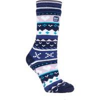 SOCKSHOP Heat Holders Women's 1 Pair Soul Warming Socks in Navy | Size: 4-8