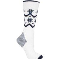 SOCKSHOP Heat Holders Women's 1 Pair 1.0 TOG Apres Ski Ultra Lite Ski Socks in Cream | Size: 4-8