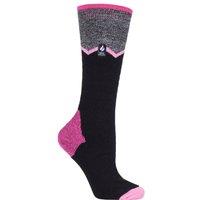 SOCKSHOP Heat Holders Women's 1 Pair 1.0 TOG Apres Ski Ultra Lite Ski Socks in Pink | Size: 4-8