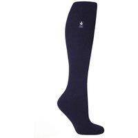 SOCKSHOP Heat Holders Women's 1 Pair Long 2.3 TOG Thermal Socks in Navy | Size: 4-8