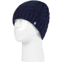 SOCKSHOP Heat Holders Women's 1 Pack 4.7 Tog Heatweaver Yarn Hat in Dark Navy