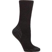 SOCKSHOP Iomi Women's 1 Pair FootNurse Diabetic Merino Wool Boot Socks in Black | Size: 4-8