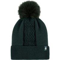 SOCKSHOP Heat Holders Women's 1 Pack Kiruna Centre Cable Hat in Emerald