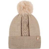 SOCKSHOP Heat Holders Women's 1 Pack Kiruna Centre Cable Hat in Beige