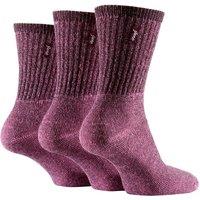 Jeep Women's 3 Pair Vintage Socks in Pink | Size: 4-7