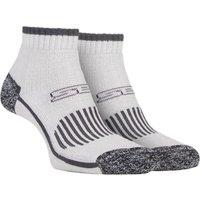 SOCKSHOP Storm Bloc Women's 2 Pair with Ankle High Hiking Socks in Ecru | Size: 4-8