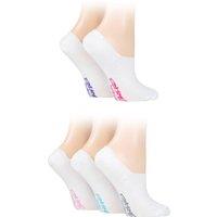 SOCKSHOP Dare to Wear Women's 5 Pair Dare to Wear No Show Socks in White | Size: 4-8