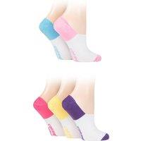 SOCKSHOP Dare to Wear Women's 5 Pair Dare to Wear No Show Socks in Yellow | Size: 4-8